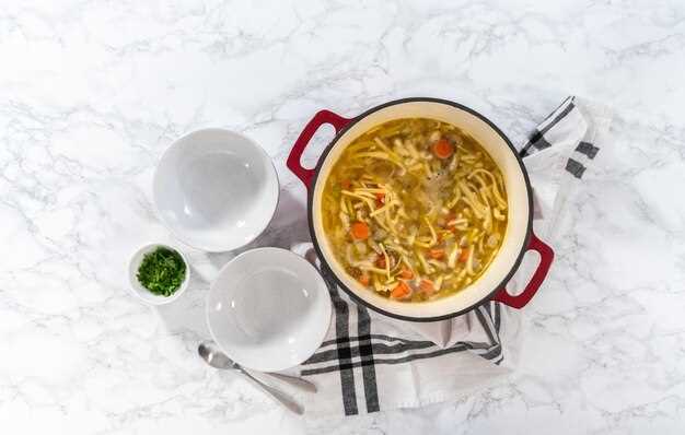 Пошаговый рецепт и советы по приготовлению куриного супа с лапшой