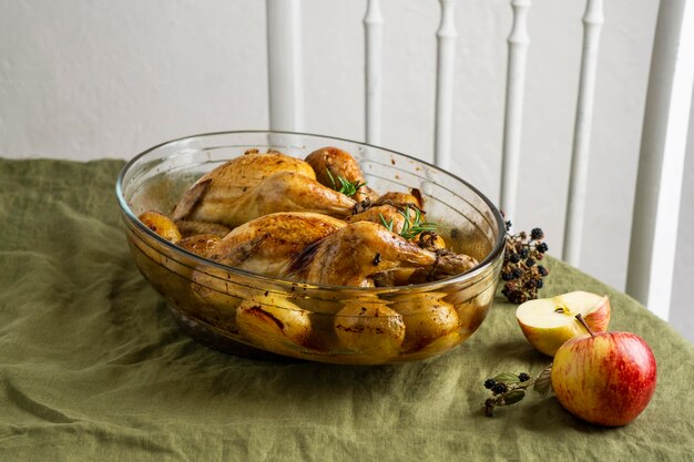 Советы по сервировке и украшению курицы