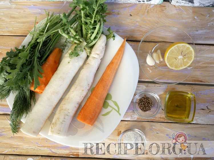 Рецепт с кунжутом и дайконом